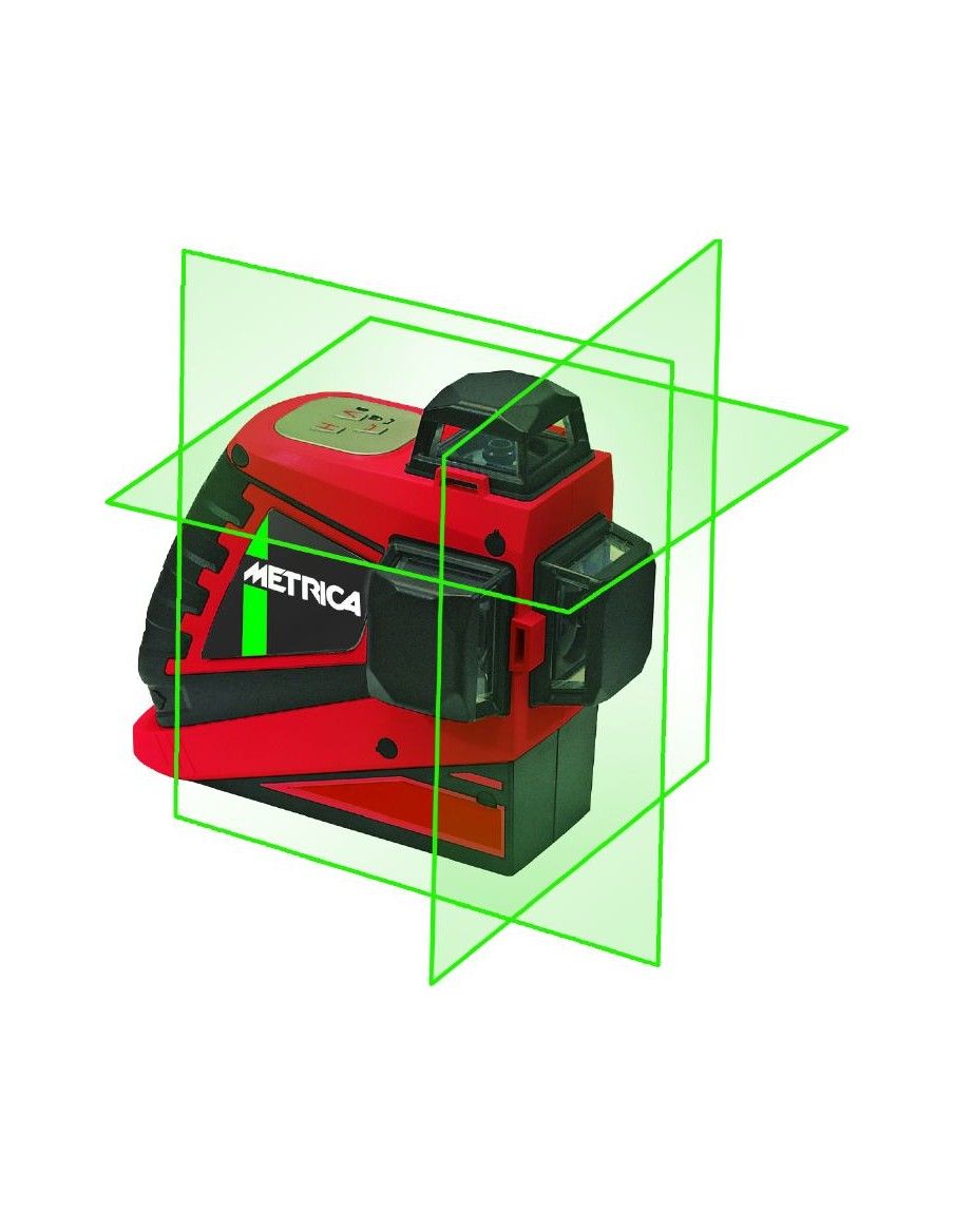 Niveaux laser ligne automatique METRICA 3D GREEN 61410M - bricoshop.fr
