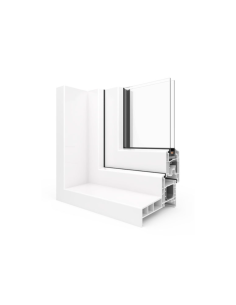 porte fenêtre pvc-sur mesure couleur : Blanc 90cm x 215...